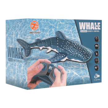 Zdalnie sterowany Wieloryb dla dzieci 6+ Zabawka wodna + Pilot 2,4 GHz + Śrubokręt + 2 Śmigła + Tryb DEMO